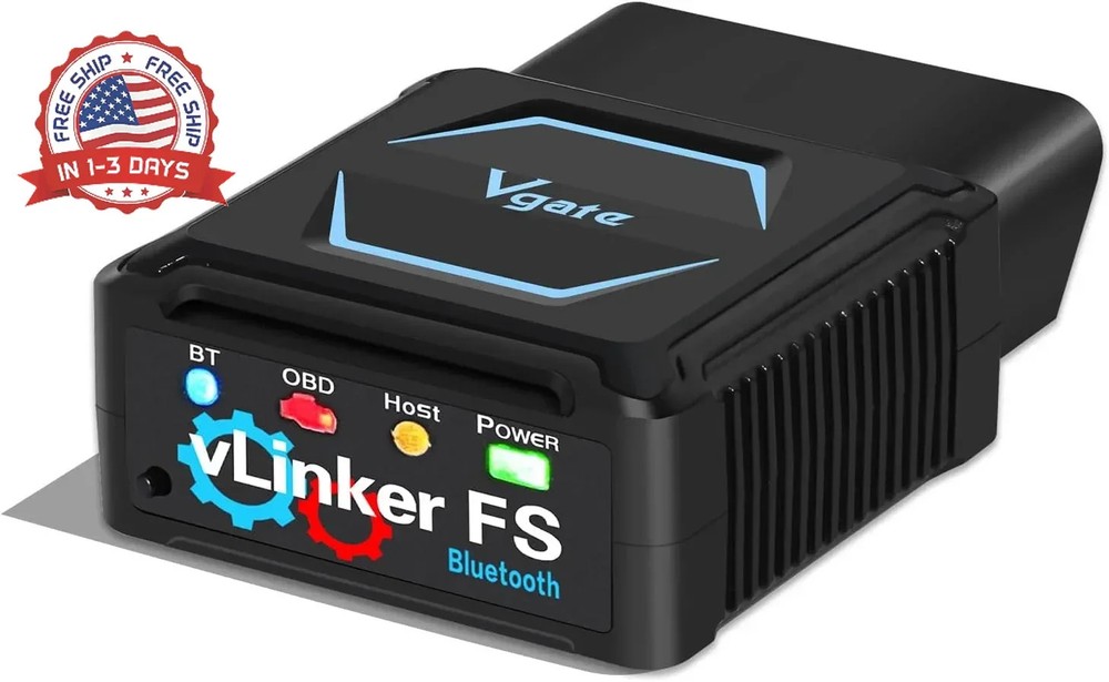 Vgate vLinker FS Bluetooth OBD2 Diagnostic Scan Tool, OBDII Car Code Reader for