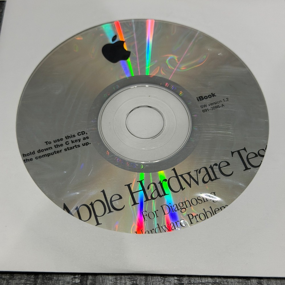 Apple iBook Install Discs, Software, Applications & Apple Hardware Test