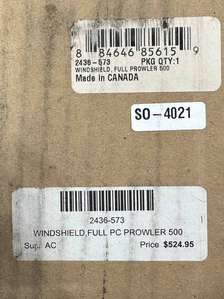 Tracker Off Road- Prowler 500 Full PC Windshield- OEM 2436-573