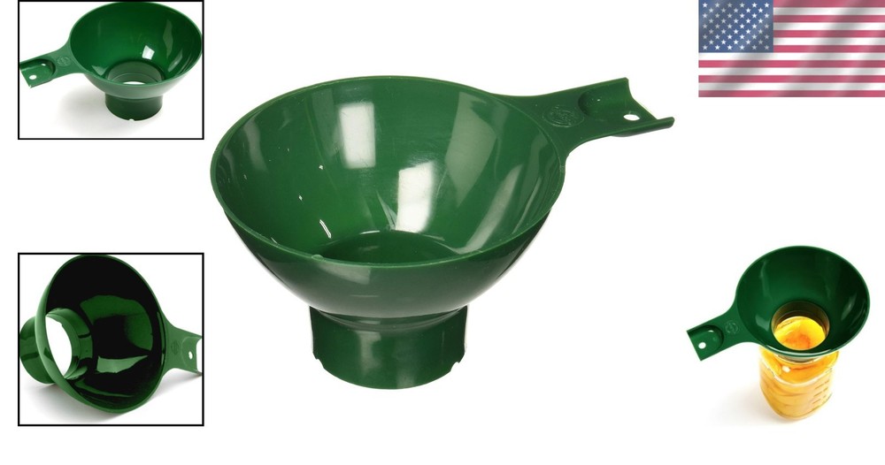 Extra Wide 4.75in Plastic Funnel in Green – Efficient Food Transfer Solution
