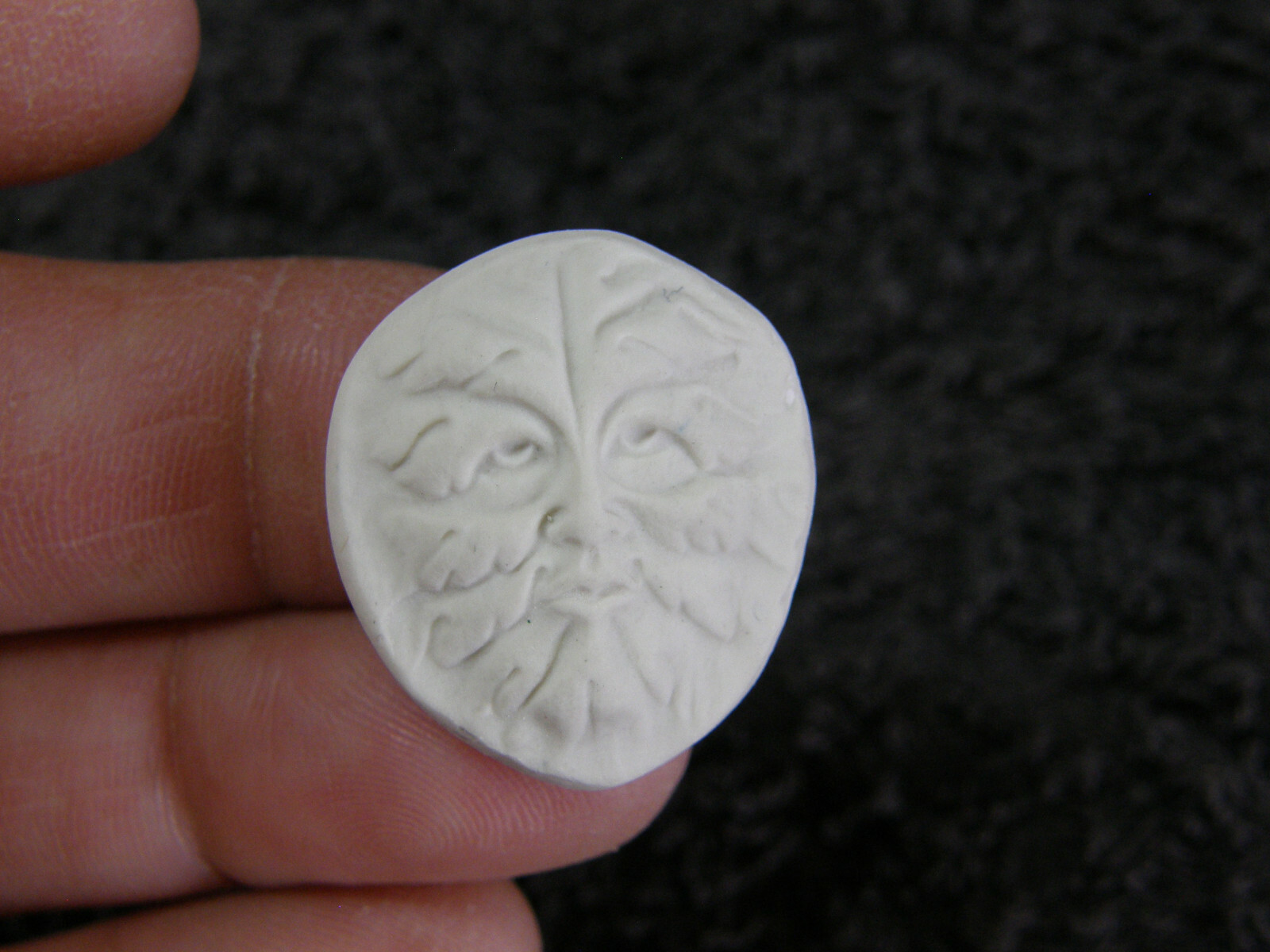 Small Green Man Face Polymer Clay Mold MD1555