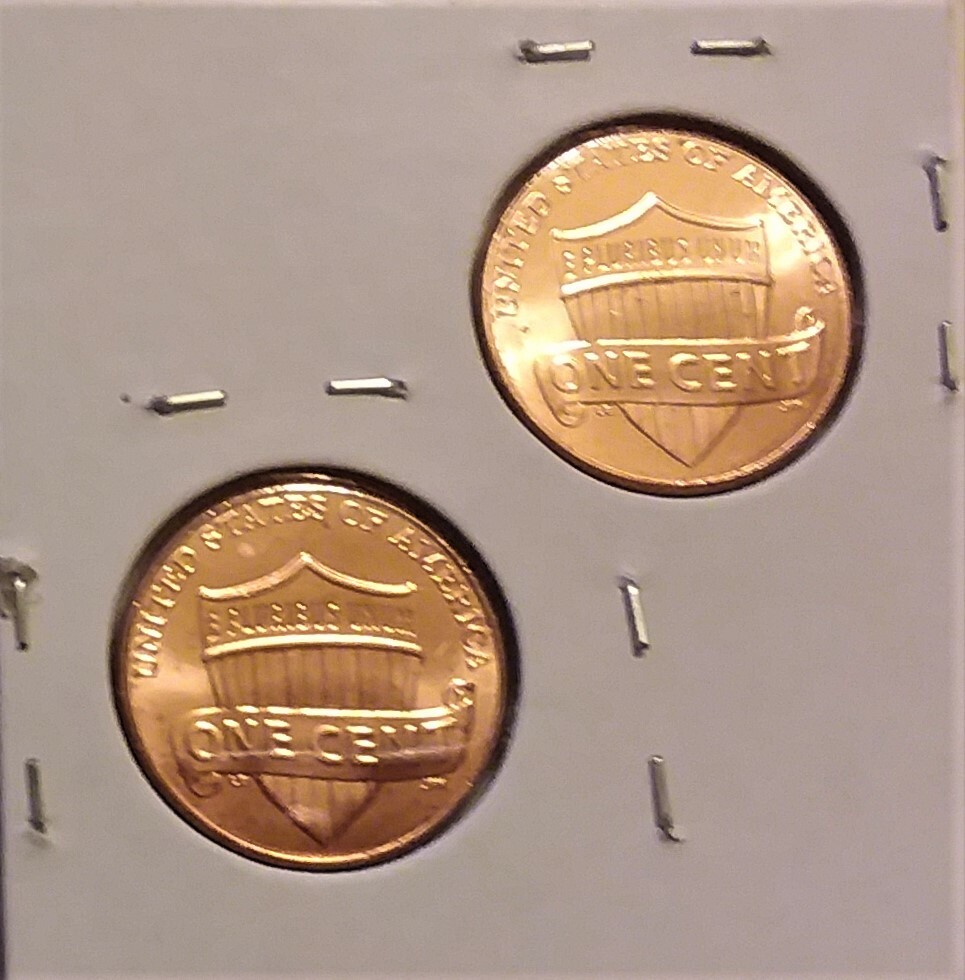 2010 FIRST SHIELD CENT PENNY (2 COIN SET P & D) UNC