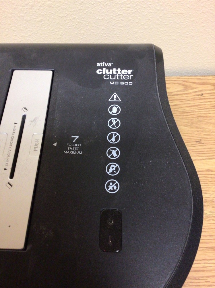 Ativa Clutter Cutter Paper Shredder MD500