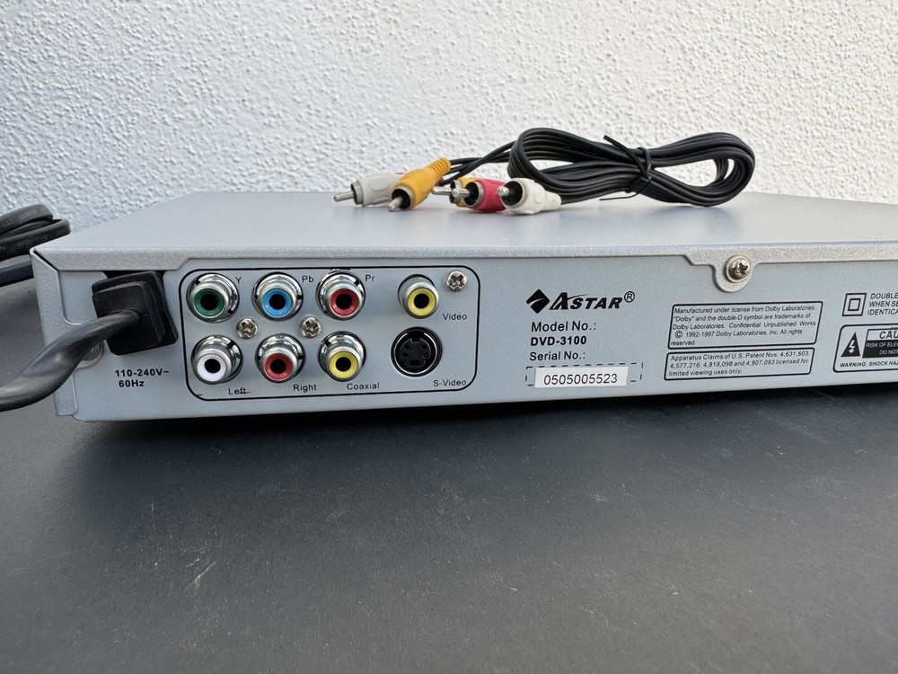 Astar DVD-3100 DVD Player (No Remote) Tested Fully Working Used