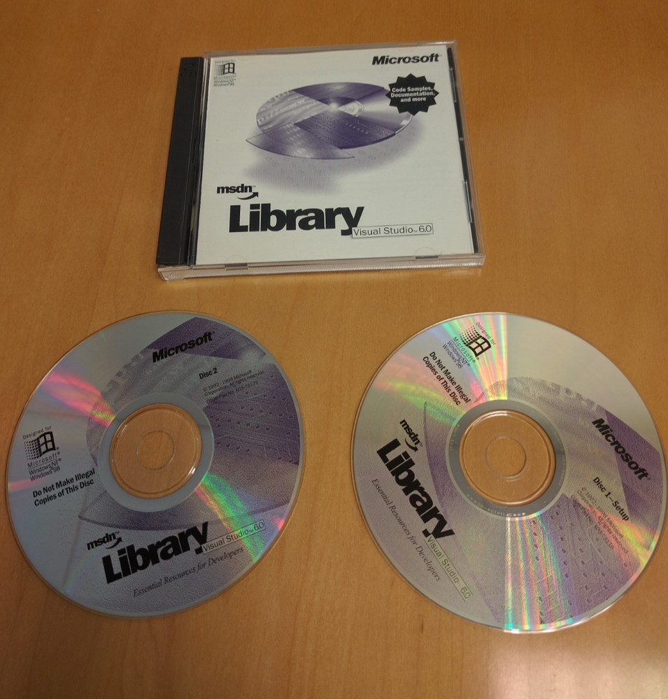 Microsoft MSDN Library Visual Studio 6.0 CD