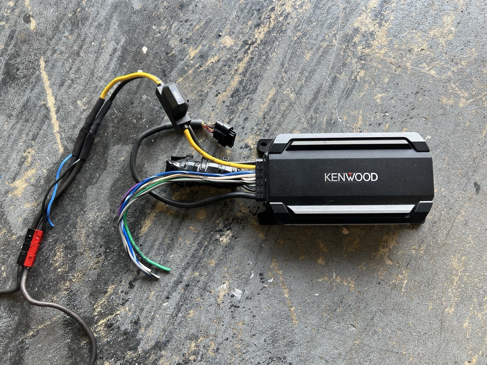 Plex Audio Speaker System Box With Kenwood Bluetooth Amp For Harley Davidson