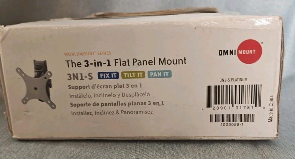 Worldmount Series 3-in-1 Flat Panel Mount For 13"-24" Flat Panels