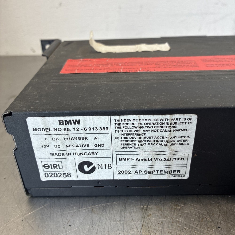 BMW 1 3 5 Series 6 Disc CD Changer Unit E46 E81 E82 E87 E90 E91 E92 E93