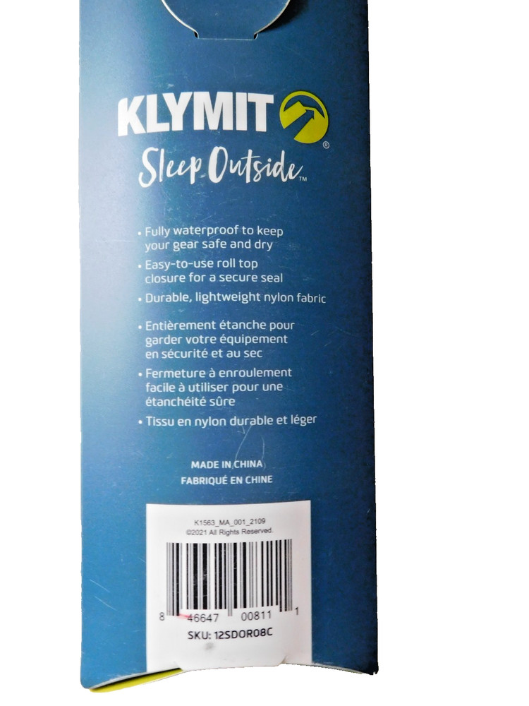 Klymit Waterproof Dry Sack - Orange 8L