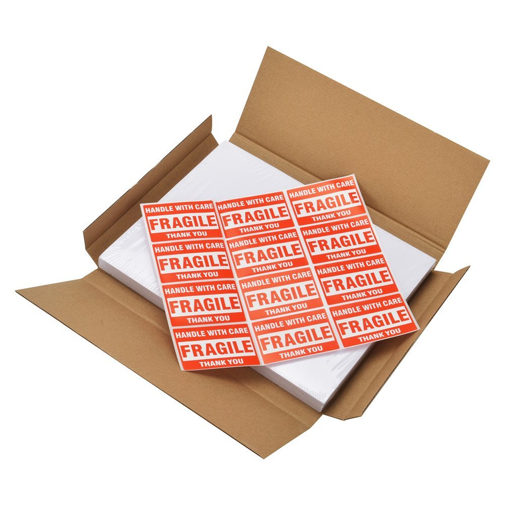 8.5" x 5.5" Rounded Corner Half Sheet Shipping Labels for Laser & Inkjet Printer