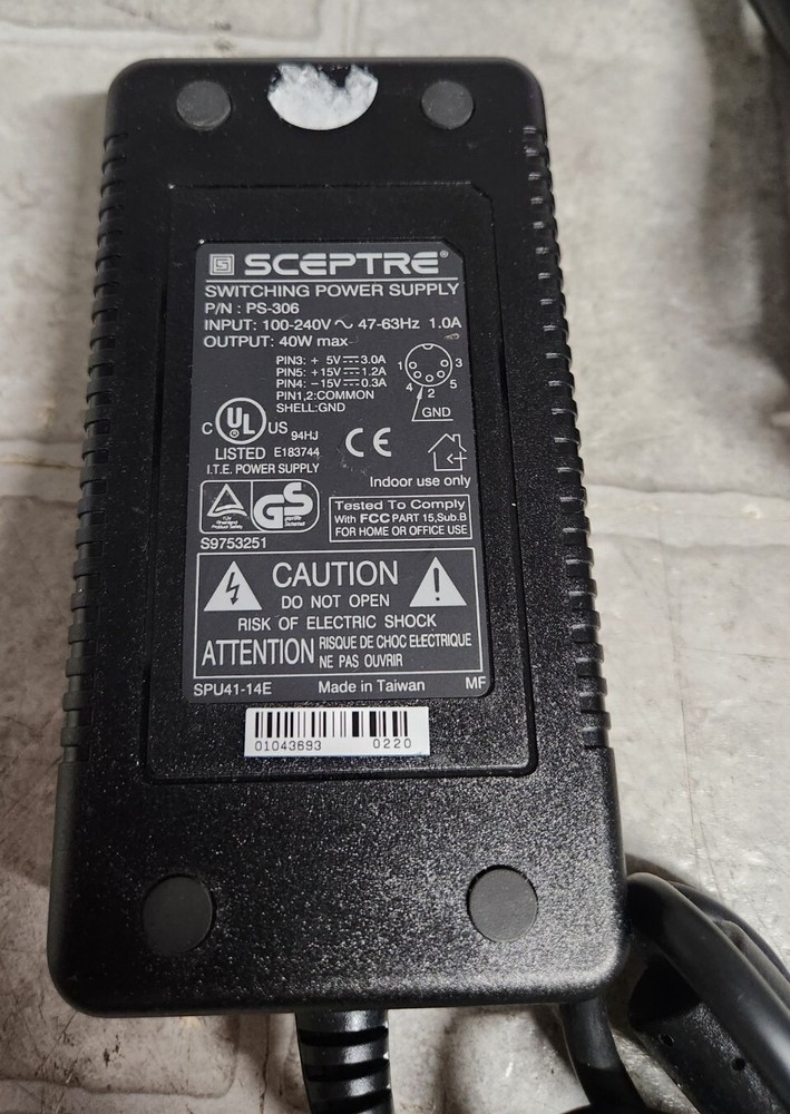SCEPTRE PS-306 Switching Power Supply