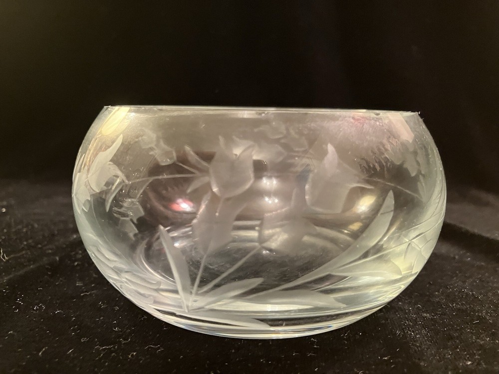 Vintage Etched Sugar & Creamer Set