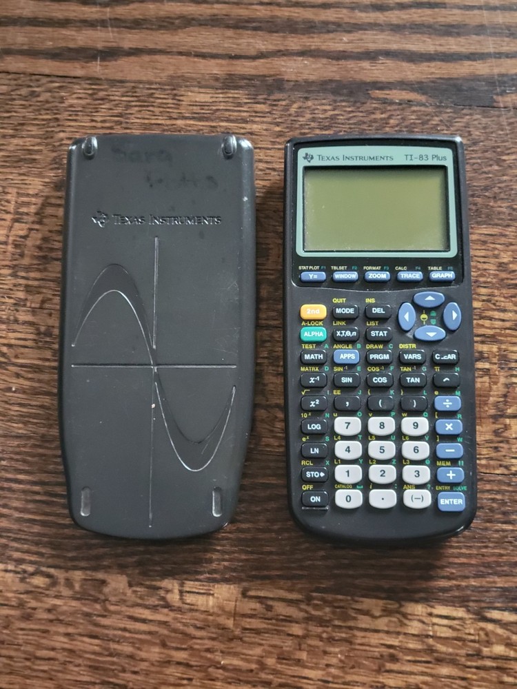 Texas Instruments TI-83 Plus Graphing Calculator - Tested & Working - See Pics
