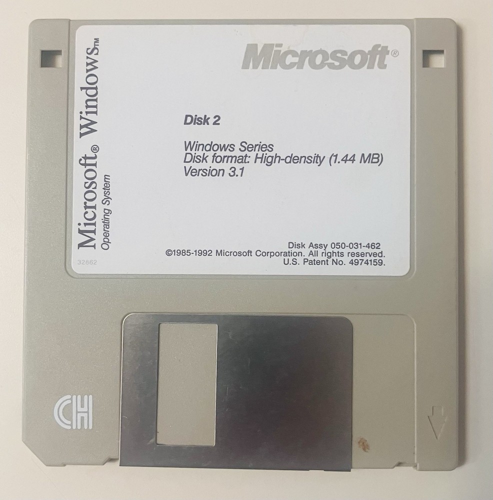 Microsoft Windows 3.1 (1992) Complete 6-Disk Set + User Guide | 3.5” HD Floppies