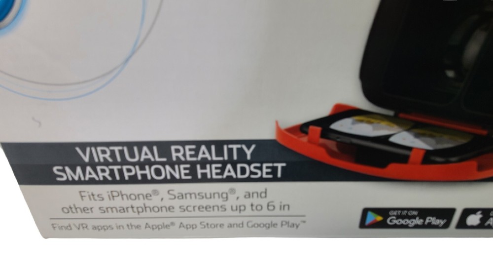 ONN Virtual Reality Smartphone Headset Red Smartphone Screen New in Box