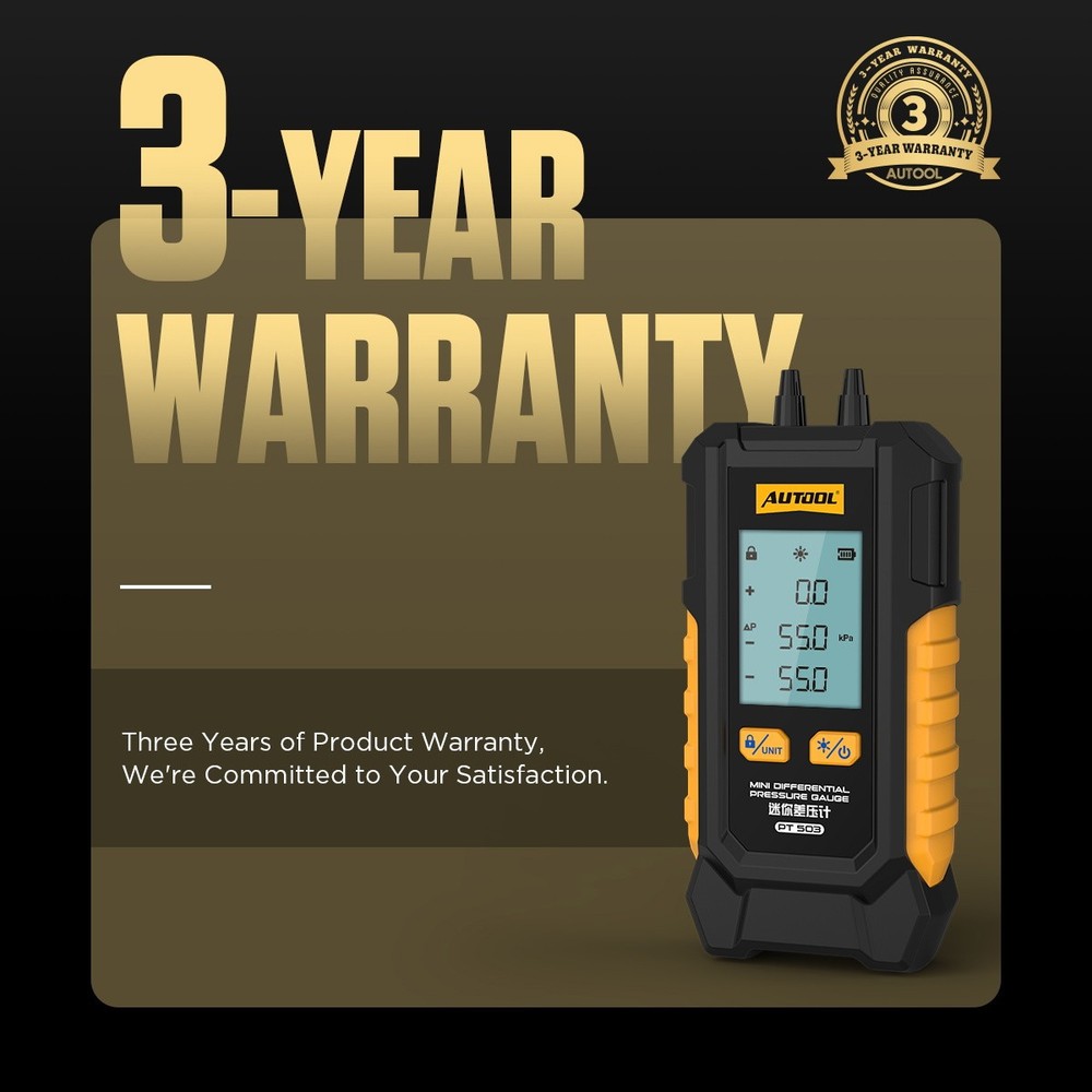Digital Hvac Manometer Gas Pressure Tester For Engine Intake Brake System Ect