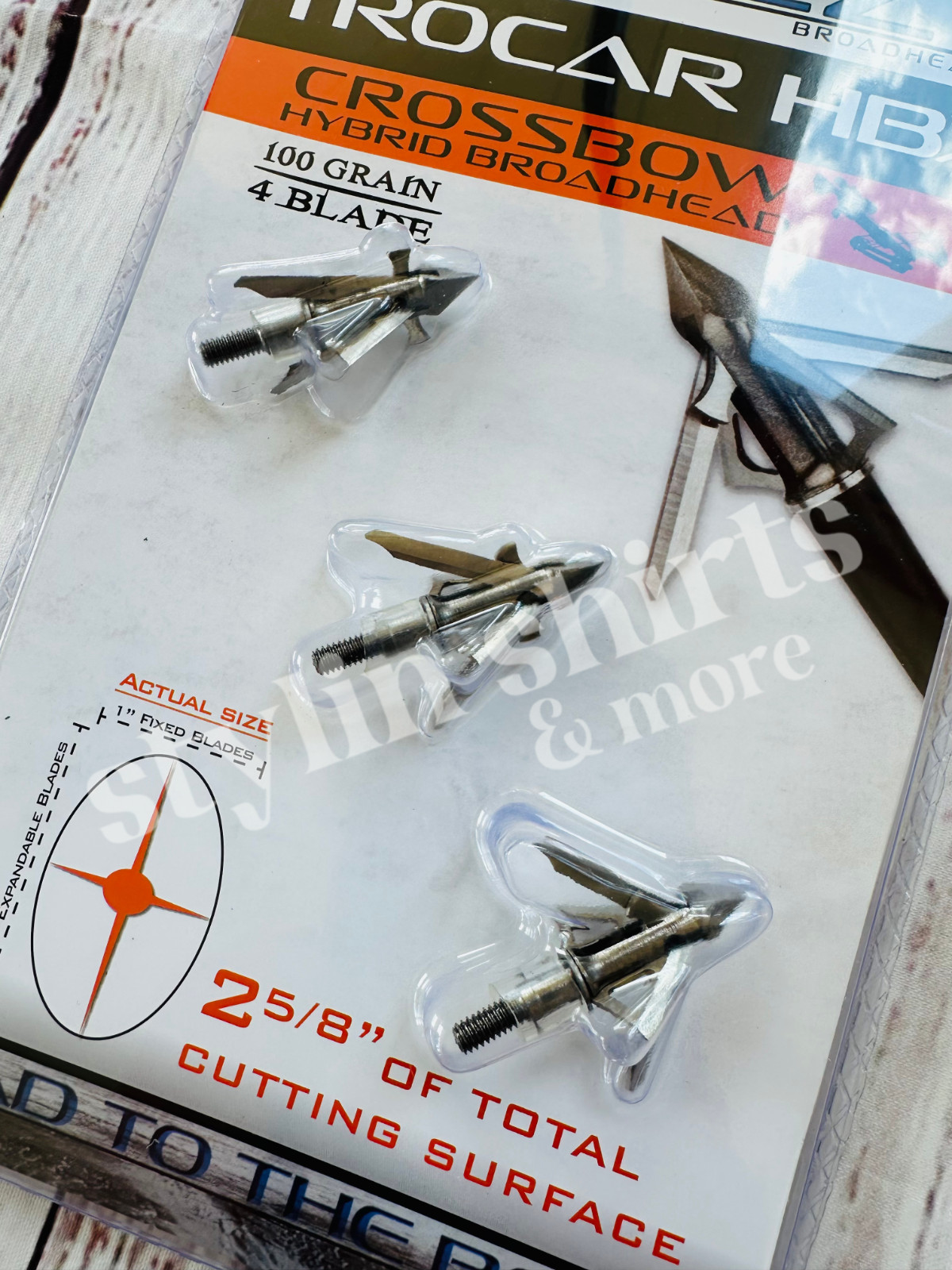 2 pk Muzzy Archery Trocar HBX CROSSBOW Mechanical 4 blade 100 Grain 3 Broadhead