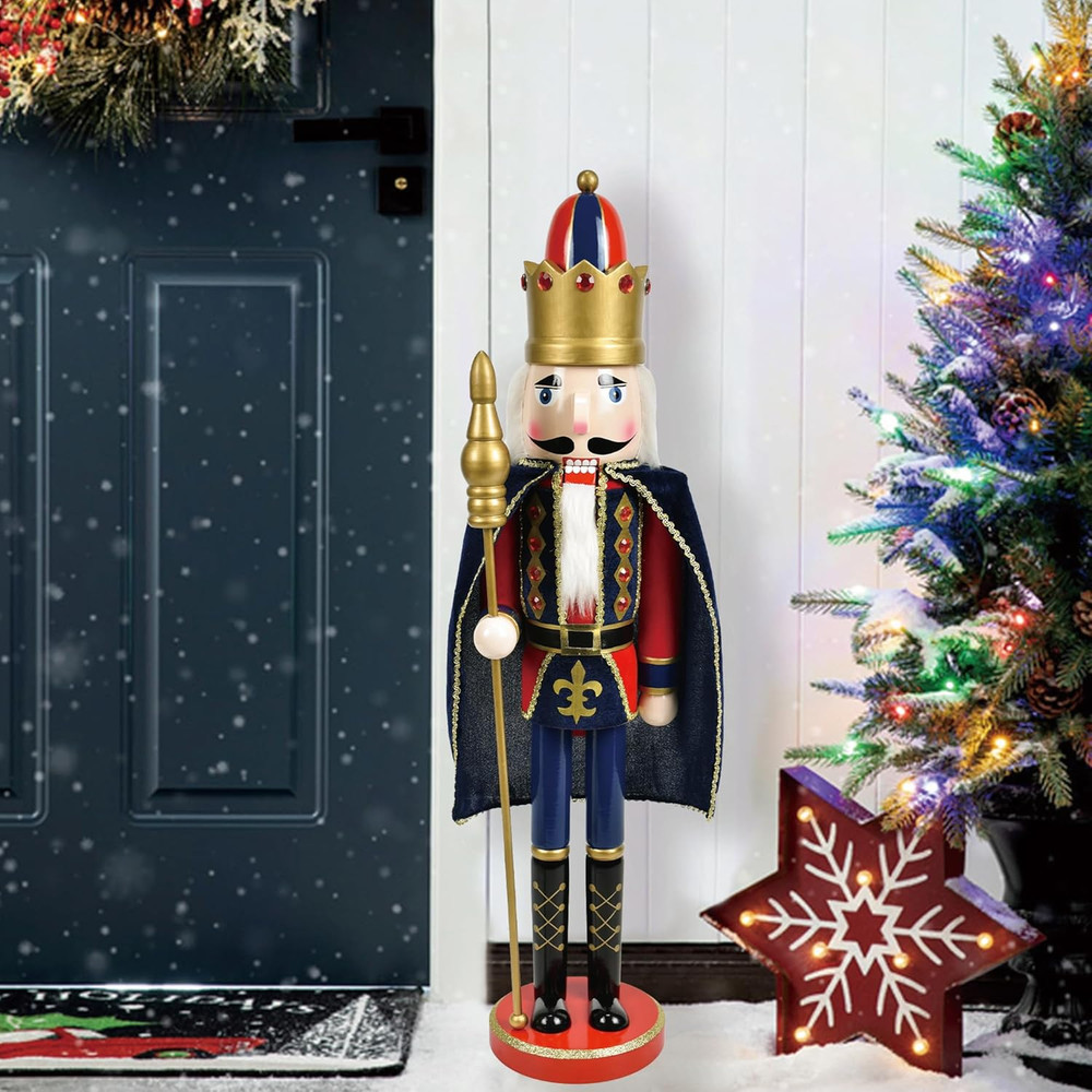 36 Inch Nutcracker King with Cape