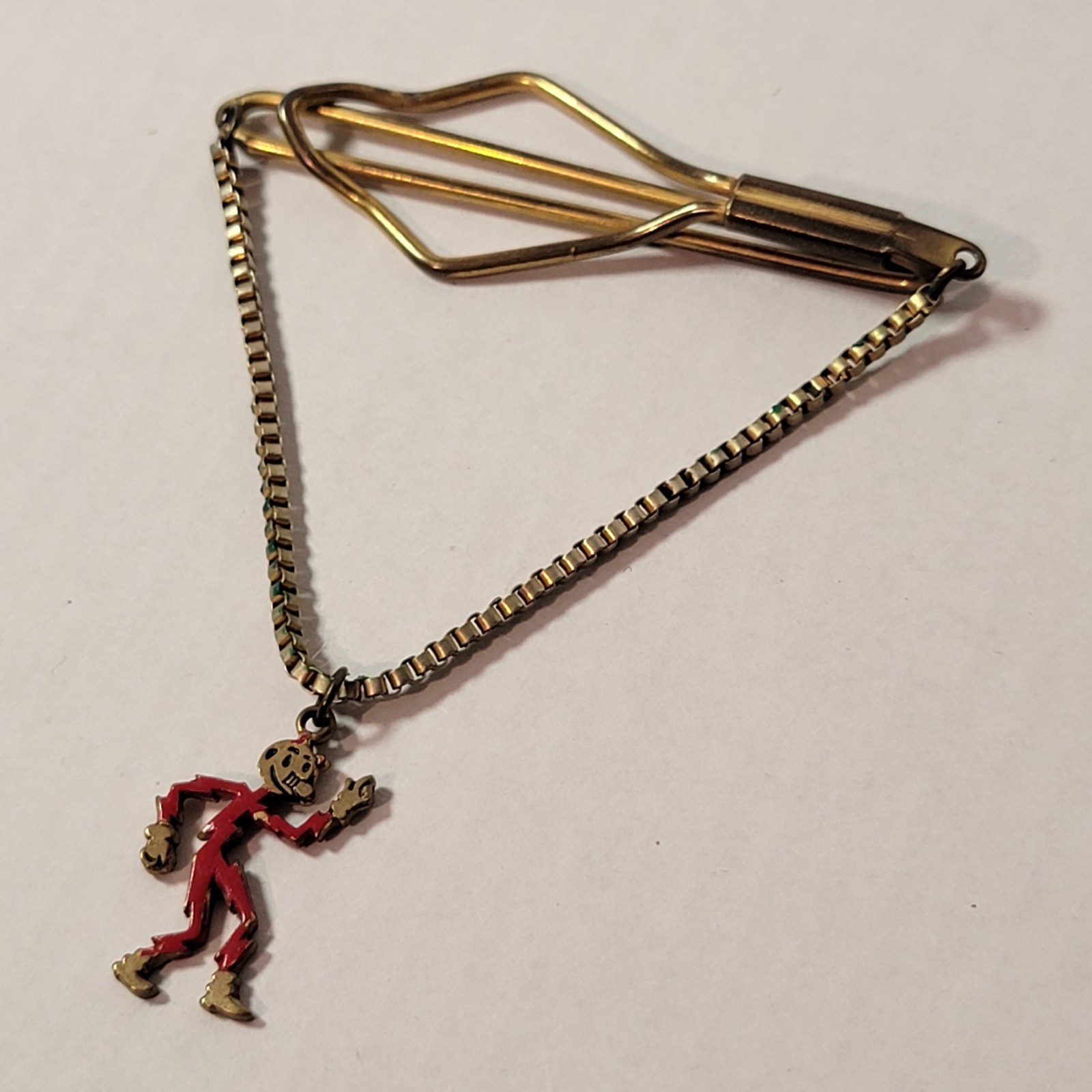 Rare HTF Vintage Reddy Kilowatt Tie Clip Electrician Reddy Kilowatt PA