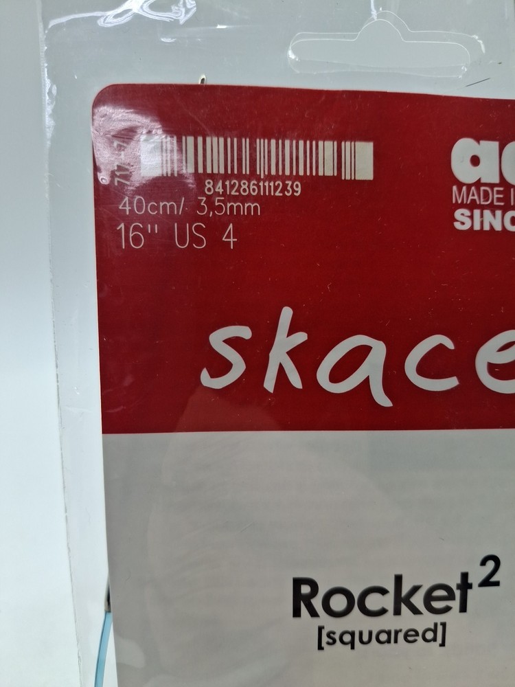 addi Rocket2 [Squared] Metal Circular Knitting Needles – Type: Circular 16" US 4