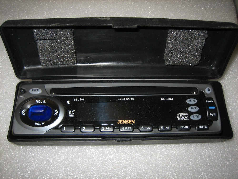 NEW JENSEN CD330X FACEPLATE "N" Type WITH HARD CASE
