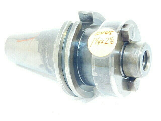 USED UNIVERSAL ENGINEERING CAT45 SHELL MILL ARBOR 1-1/4" x 2-1/8" GAUGE