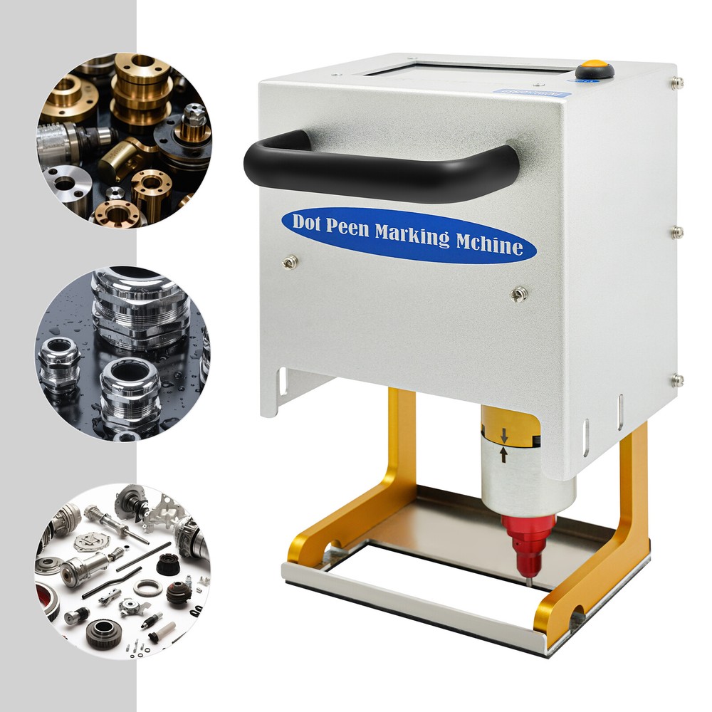 Portable Metal VIN Code Engraving Printer Touch Screen Dot Peen Marking Machine