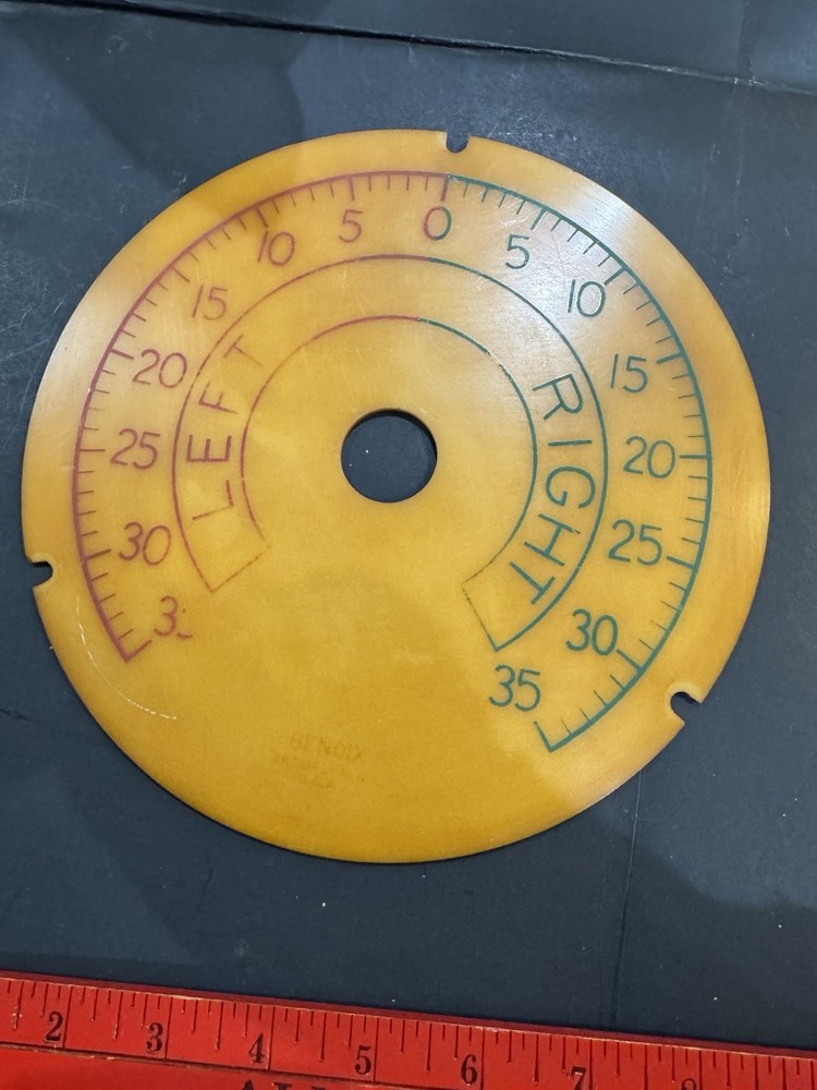 Vtg Large Bakelite Bendix Dial