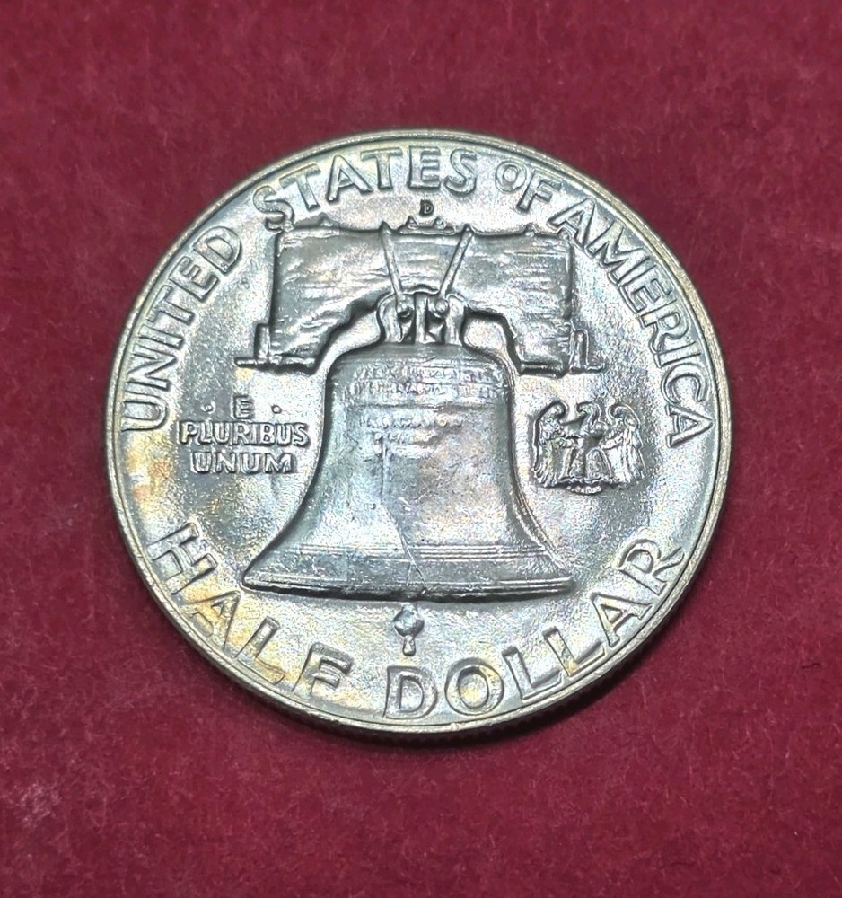 1954-D Franklin Half Dollar Nice Toning, MS Condition.