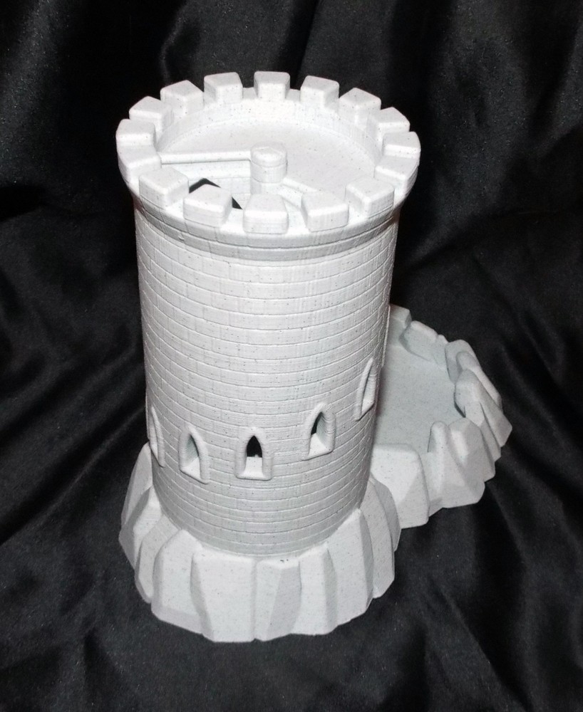 Large Castle Dice Tower 3D Printed Accessory DND & Board games