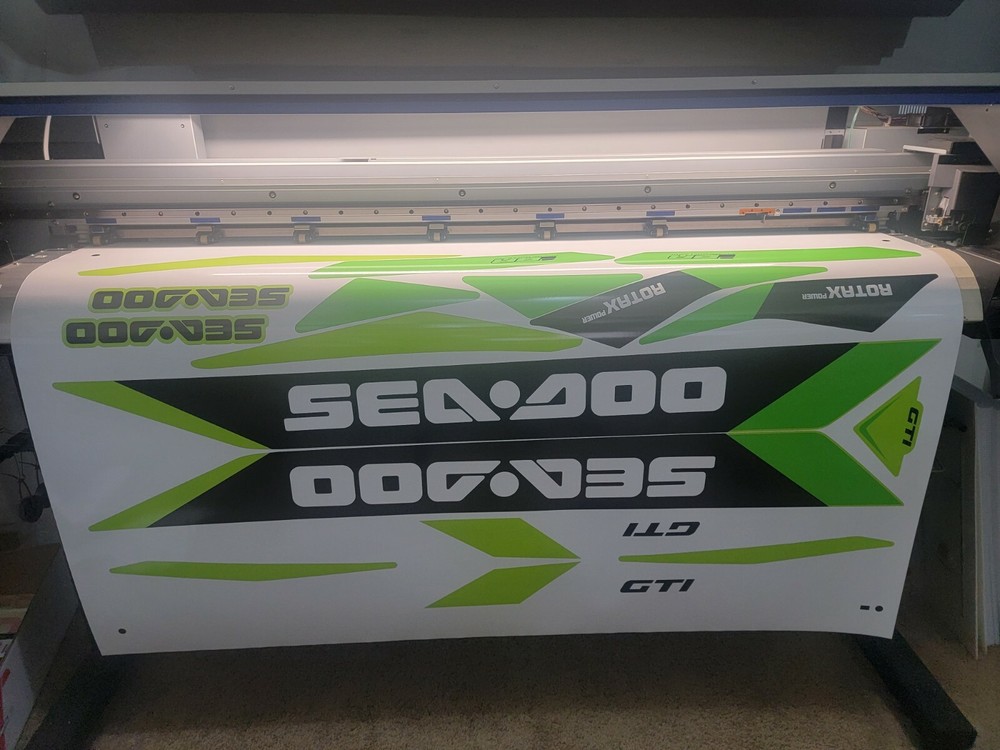 SEADOO GTI 2019 Graphics / Decal / Sticker GREEN