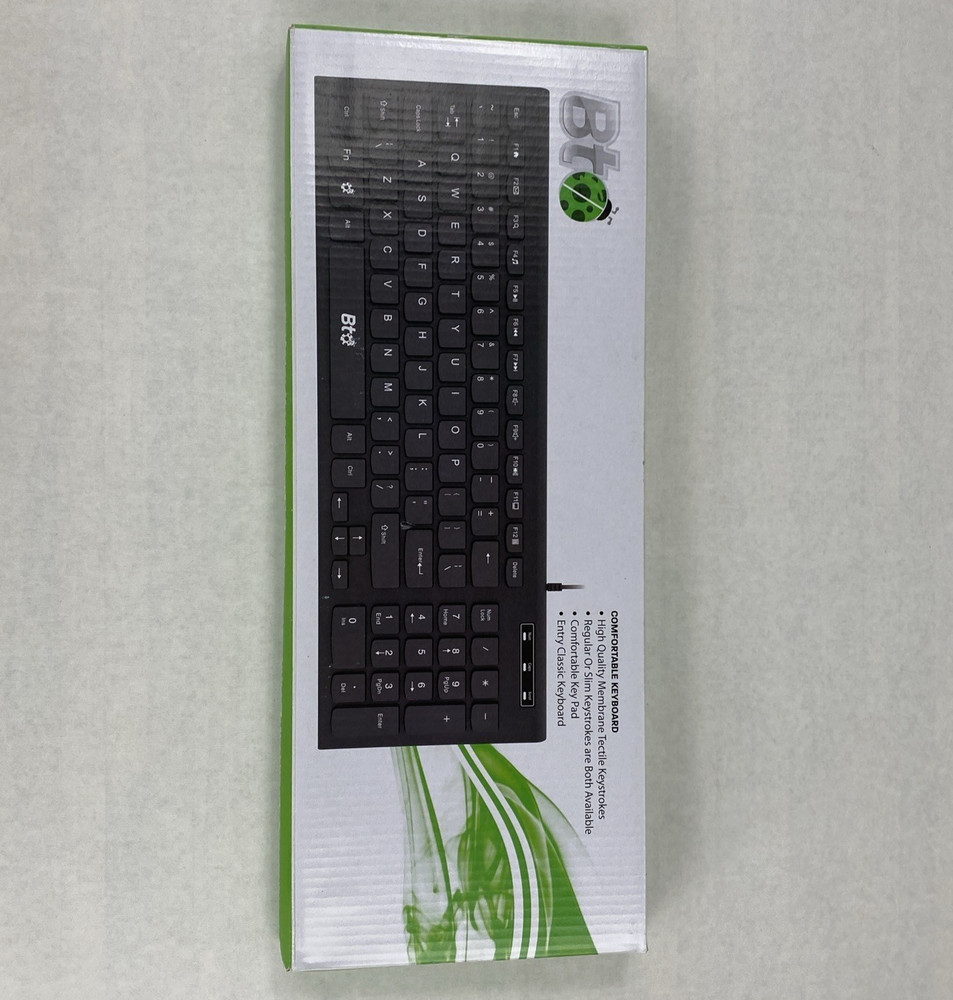 BTO USB Wired Comfortable Keyboard