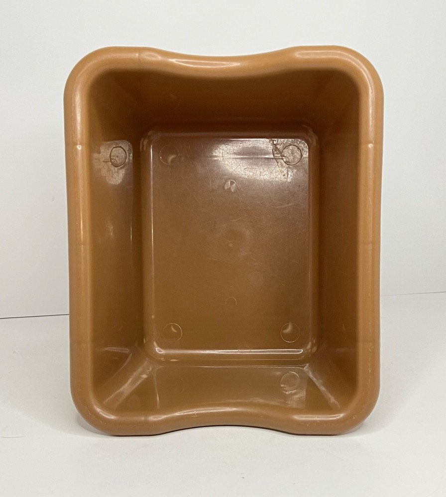 Step 2 Kitchen Brown Plastic Basket Bin Faux Wicker Replacement