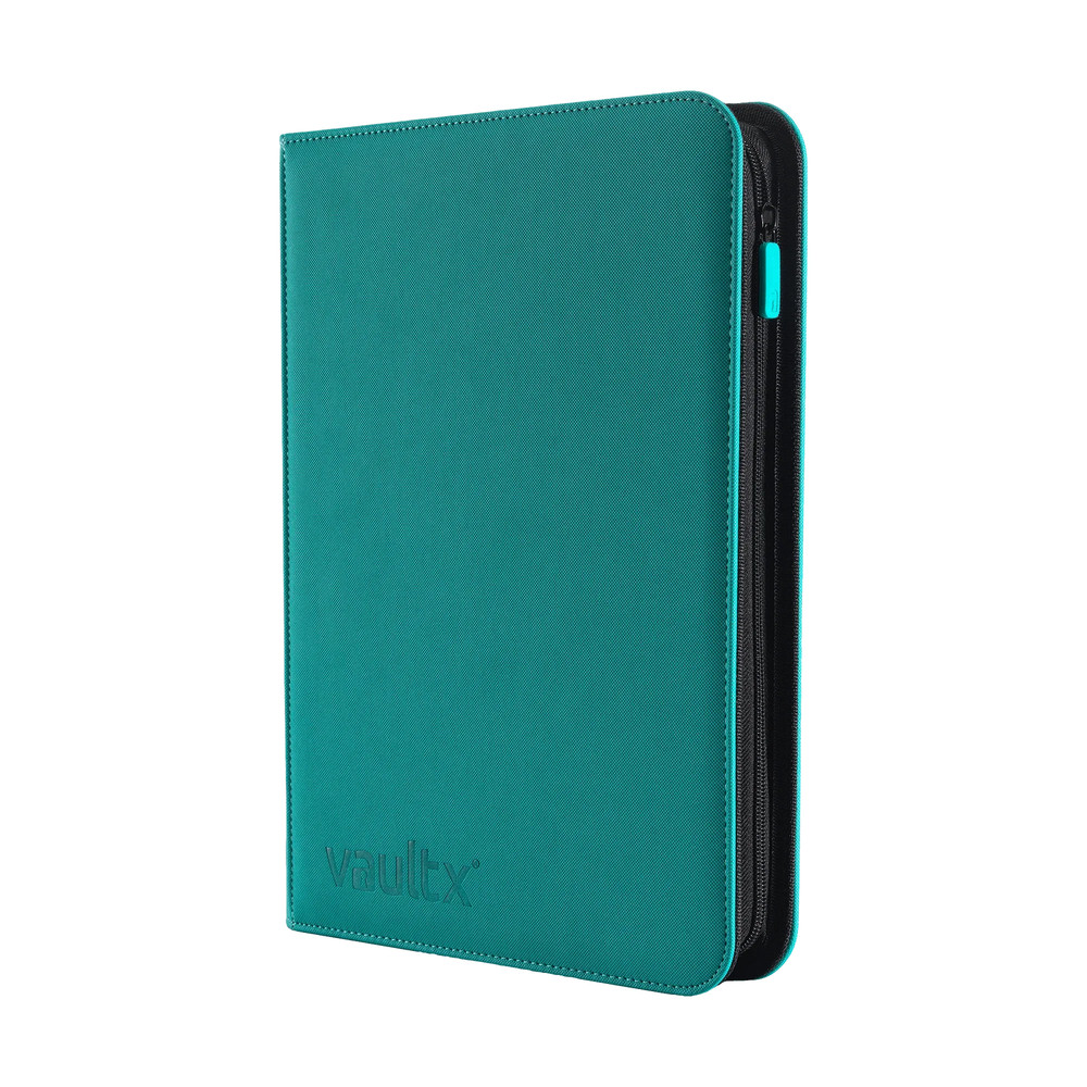 Vault X - 9-Pocket Exo-Tec® Zip Binder - Teal