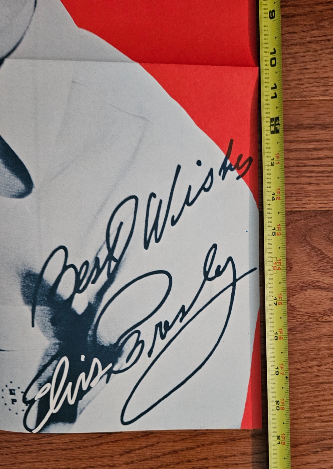 Vintage NOS Elvis Presley Love Letters Poster Red Sheet Music 16"x20"