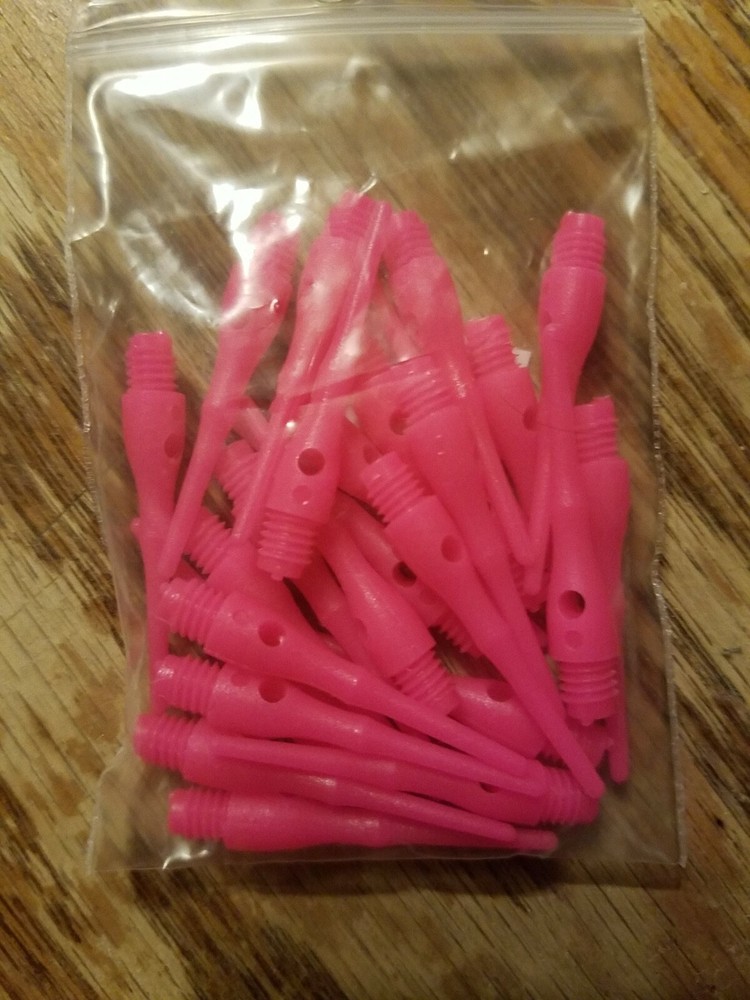 Viper Dart Accessory Tufflex III Neon Pink 2BA Thread Soft Tip Dart Points