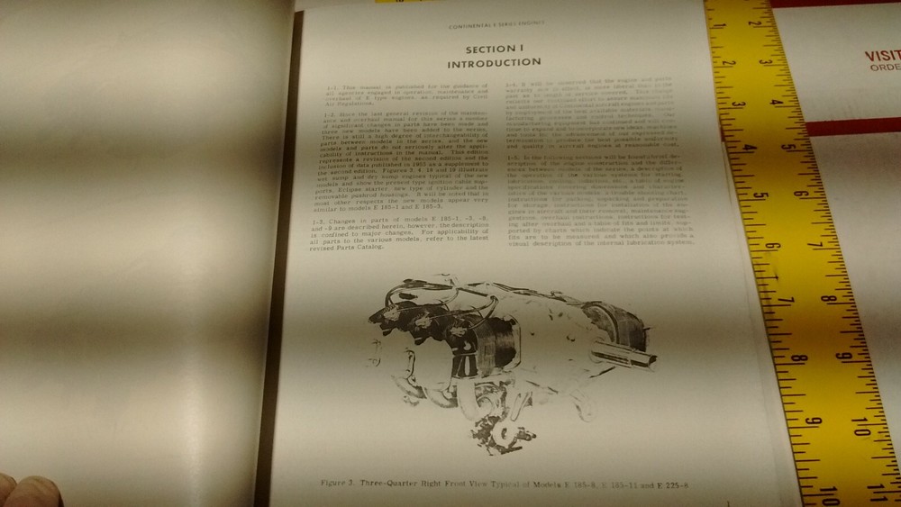 Continental E Series E165 E185 E225 Aircraft Engine Maint & Overhaul Manual Copy