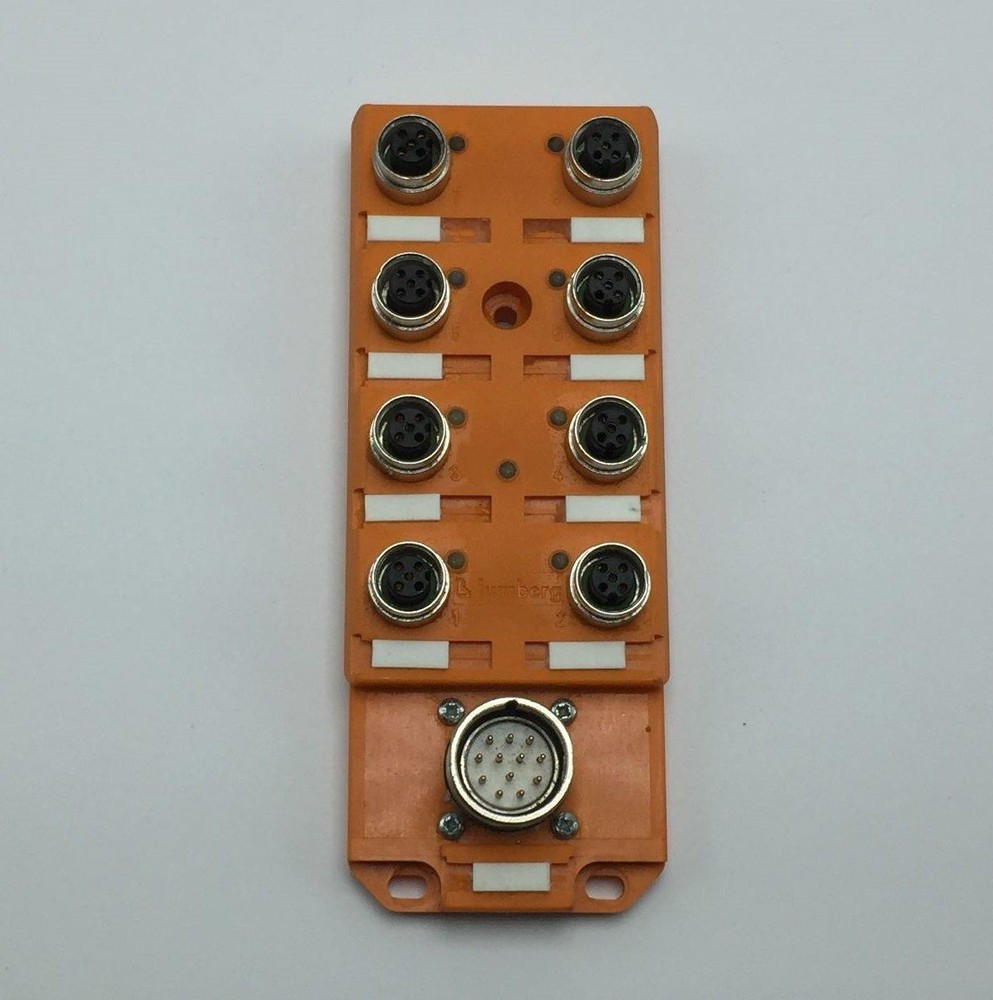 Lumberg ASBS8/LED-5/4 M12 Actuator/Sensor Distribution Box