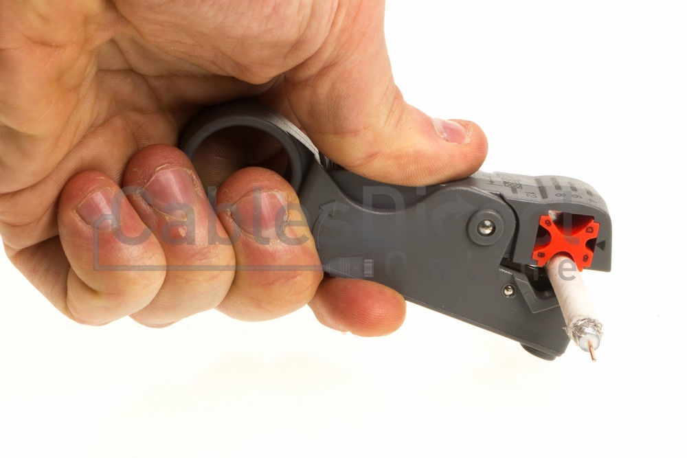 500FT Black RG59 + DC Power Siamese Security Camera Cable + Tool Kit CCTV