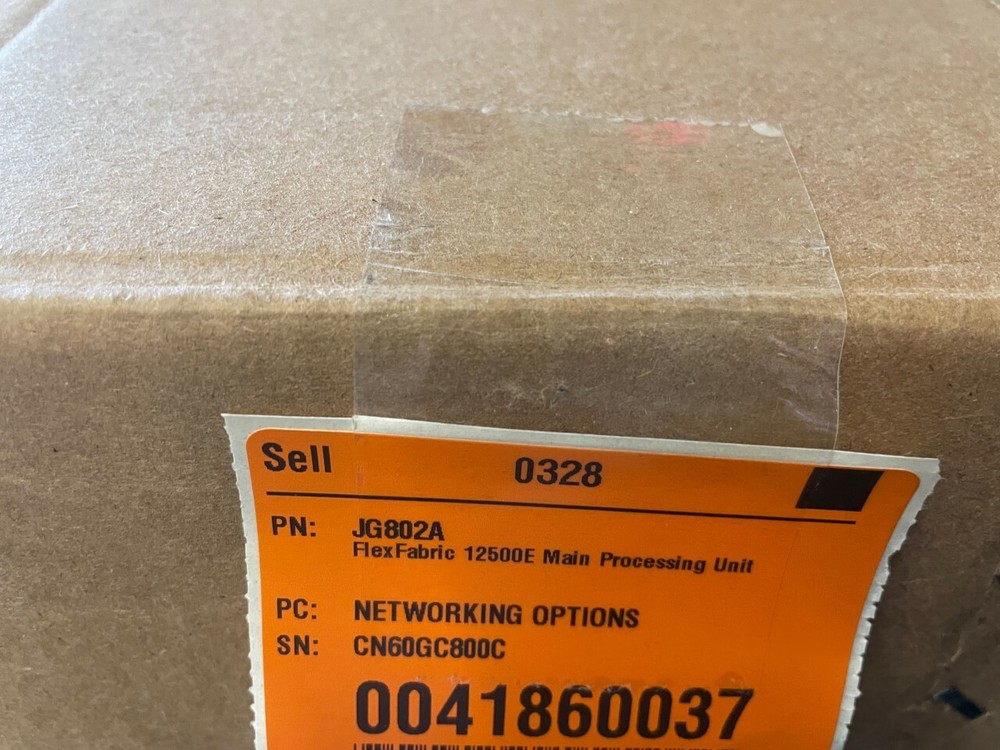JG802A HPE Flex Fabric 12500E Enhanced Main Processing Unit JG802A