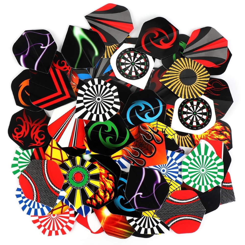 Accmor 90pcs Standard Dart Flights Set, Set B-90pc