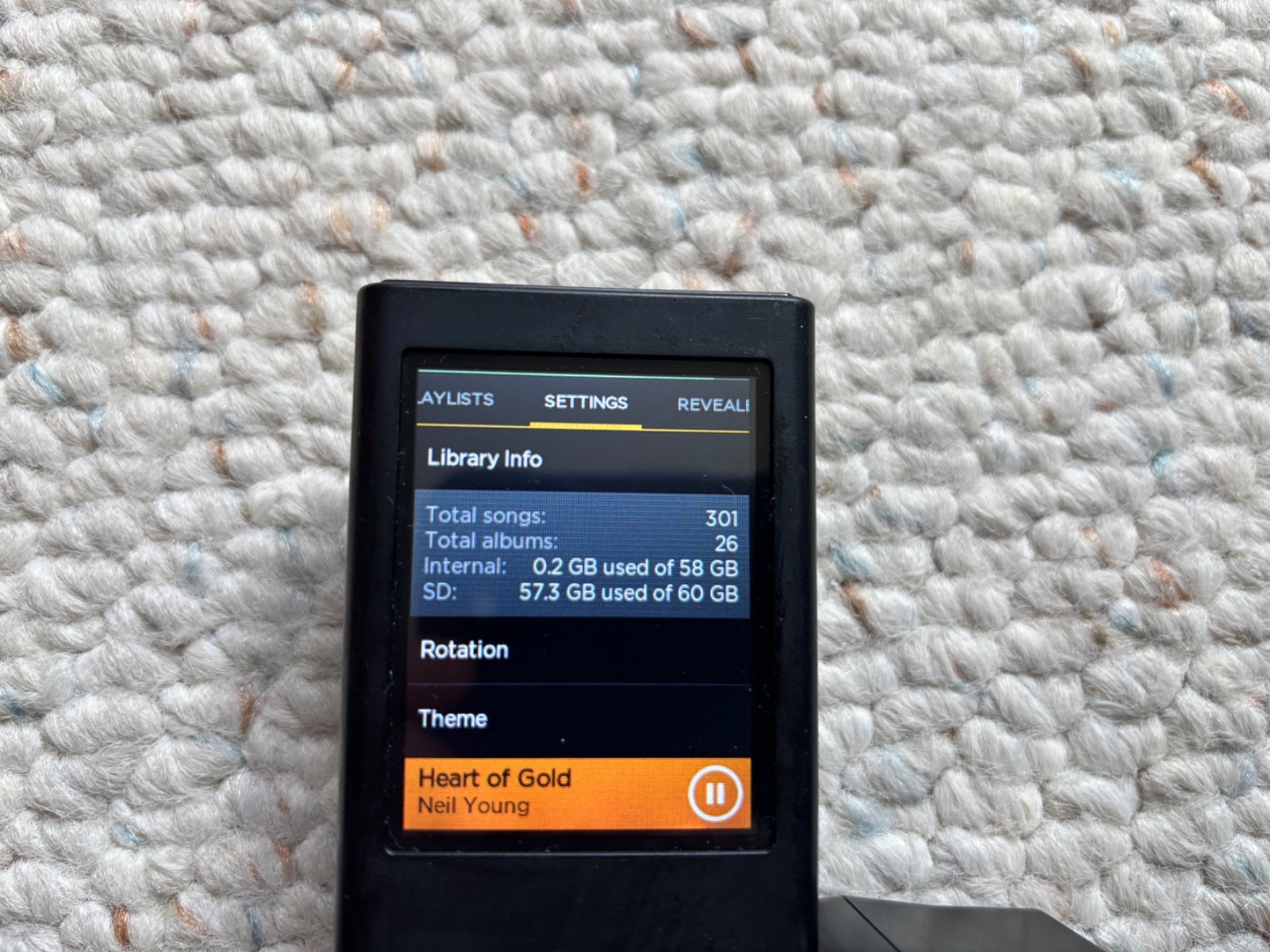 Pono Player (with 60GB of Hi Rez Music Files)
