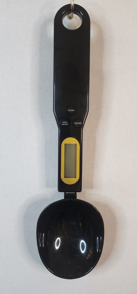 Black Kitchen Spoon Scale LCD Display Digital Measuring Battery Included!
