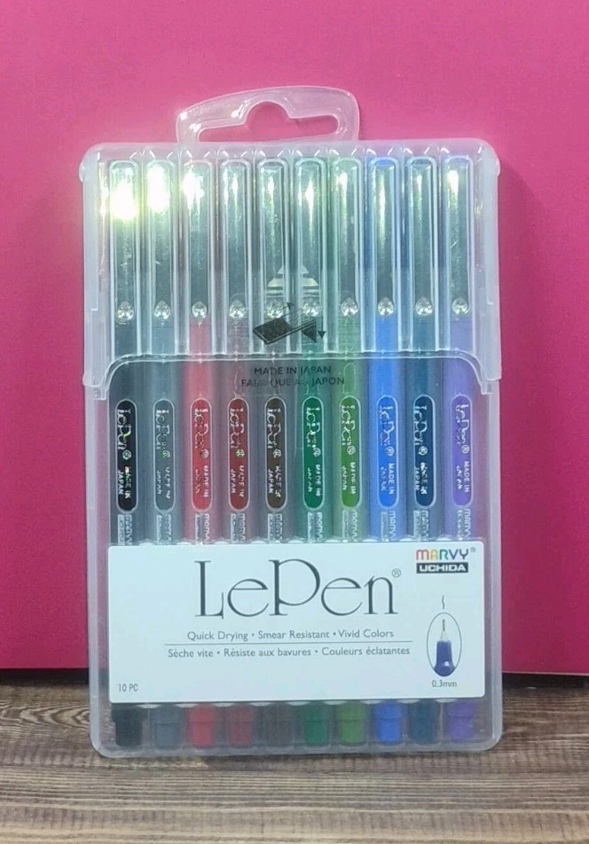 Le Pen 10 pc Set in Dark Assorted Colors. Free shipping!