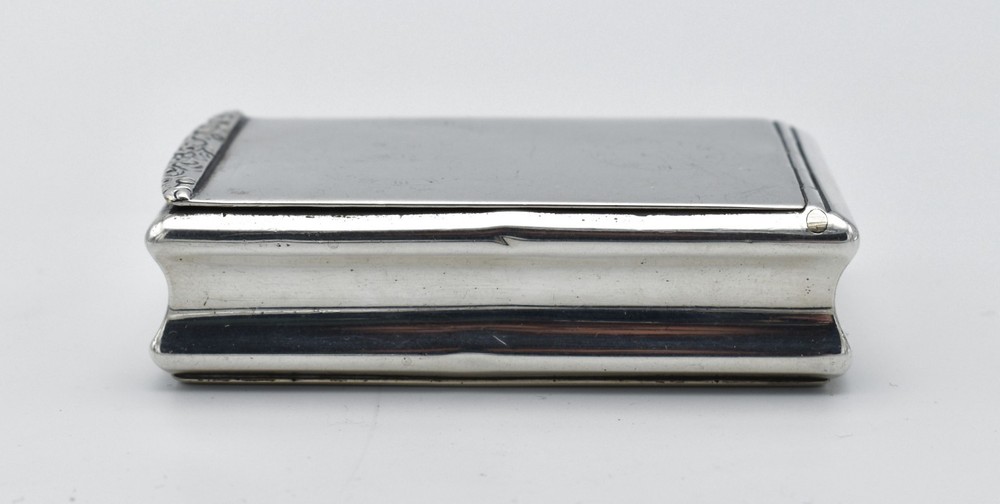 Antique Georgian Solid Silver Snuff Box 1810 Thropp & Taylor