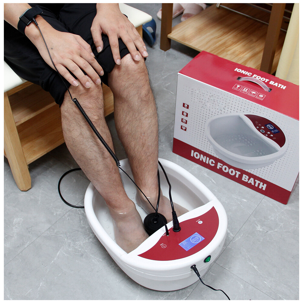 Ionic Foot Spa Bath Detox Cleanse Machine with Basin Tub ,2023 Upgrade Vesion