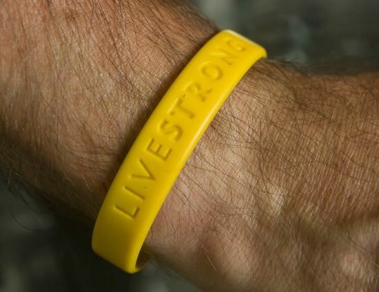 Livestrong Support Cancer Bracelet Size L/XL 8 New with Tags, Free Shipping