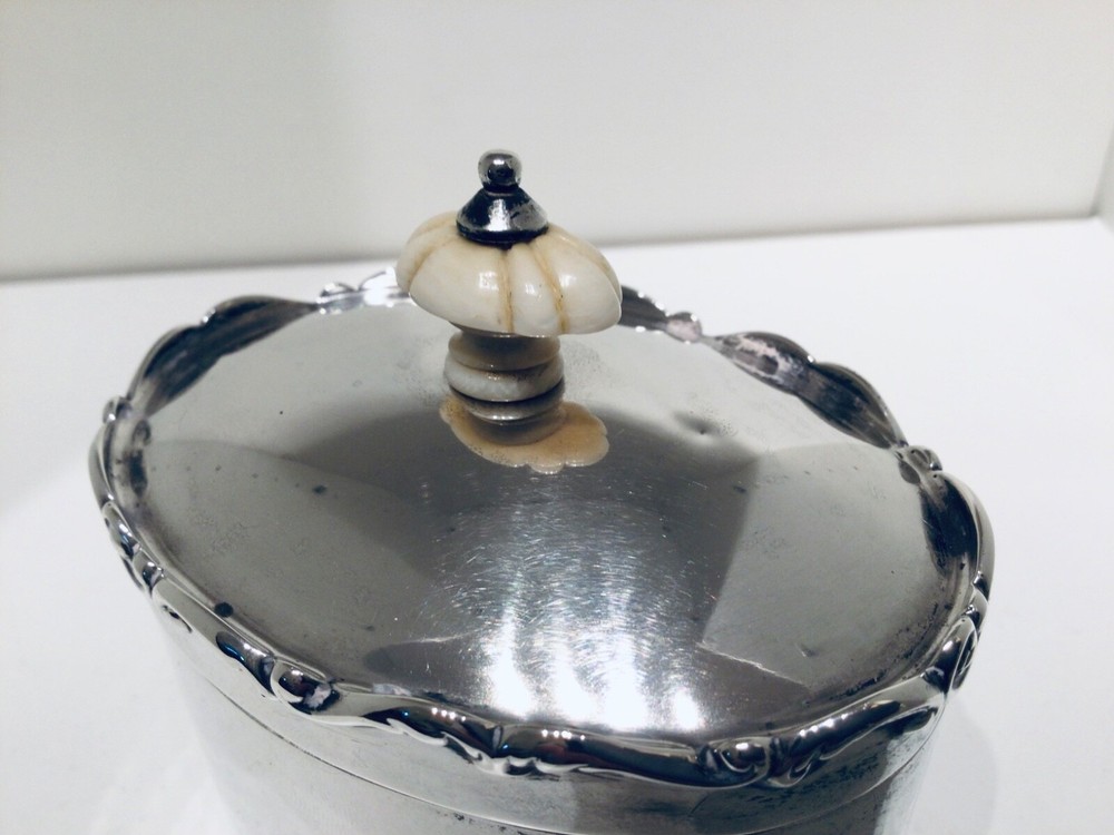 Quality Hamilton & Inches Solid Silver Tea Caddy Box, Edinburgh 1904
