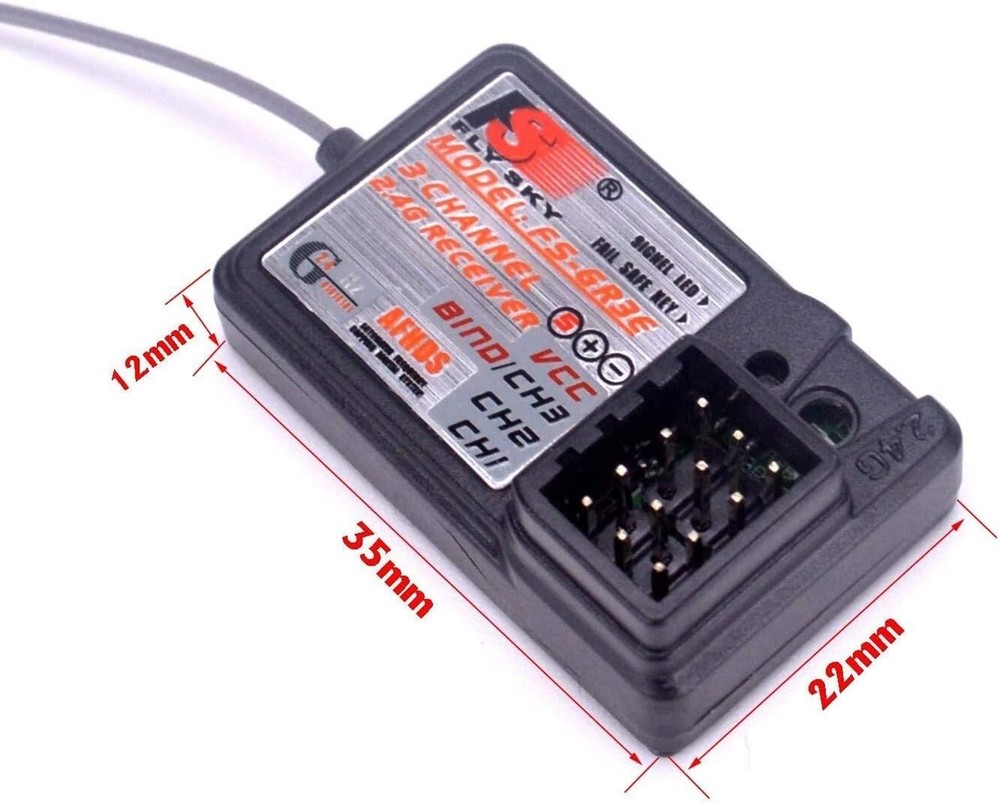 Reliable 3CH Flysky Receiver FS-GR3E AFHDS for RC Performance