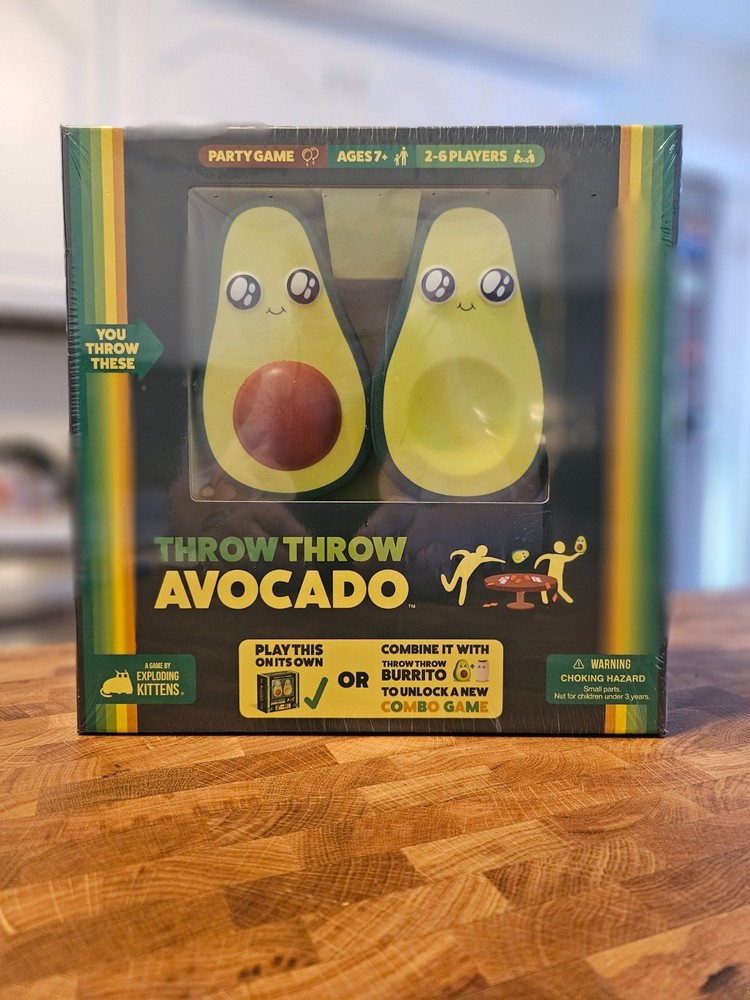 Throw Throw Avocado by Exploding Kittens - A Dodgeball Card Game Party Fun